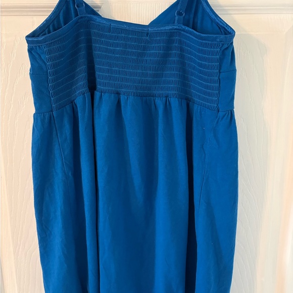 Blue Babydoll Tank Top Adjustable Straps Empire Waist NWT Medium - Picture 6 of 6